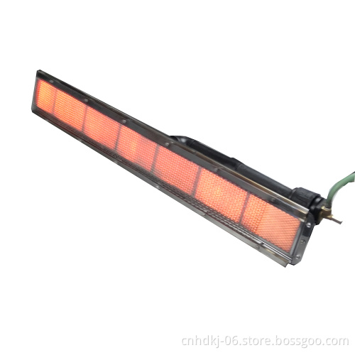 Energy saving gas fired infrared radiation heating burner